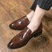 Business Loafers Size Korean Small Slip-On Version Trendy Leather Casual Style British Shoes_vogvips.com