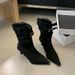 Mi Ting Fashion For Women 2025 Autumn Winter New Elegant Slim Leopard Print Pointed Toe Thin Suede High Heel Short Boots_vogvips.com