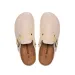 RUIZUSTOCK Unisex Faux Suede Cork Slide Sandals With Adjustable Rivet Strap Breathable Insole For Summer Beach Outdoor_vogvips.com