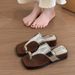 Wedge Clip Sandals For Women, 2025 New French Retro Style, High-End Square Toe Beach Flip-Flops_vogvips.com