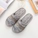 European Style Fabric Couple Slippers Unisex Indoor Use Non Slip Quiet Rubber Soles All Seasons_vogvips.com
