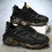 Men's All Black Sneakers Lightweight Breathable Running Shoes Dad Thick Sole Height Increase Korean Style Student Trendy Sports_vogvips.com