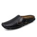 New Genuine Leather Men's Slippers Summer Breathable Casual Mules Light Half Shoes For Men Outdoor Anti-slip Driving_vogvips.com