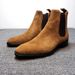 deer leather casual men's boots, suede high top boots, Martin boots for men_vogvips.com