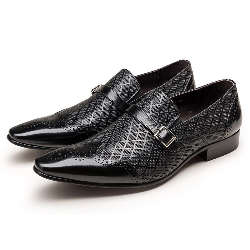 2021 Simple Versatile Trendy Batch New Men's Business Buckle Square Toe Slip-On Leather Shoes For Men_vogvips.com