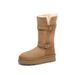 Henan Sanpo Women's Long-Tube Thick-Soled Snow Boots, New Winter High-Tube Fleece-Lined Thickened Wool Riding Boots_vogvips.com