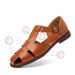Men’s Shoes High End Middle Eastern Cage Sandals Closed Toe Men's Roman Shoes, Fashionable Closed Toe Breathable Business Casual Decorative Buckle_vogvips.com