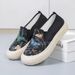 Old Beijing Cloth 2025 Summer New Women's Flat Bottom Canvas Casual Fashion Student High Heel Soft Sole Ethnic Style_vogvips.com