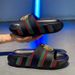 Summer Fashionable For Men And Women, Large Size Outdoor High Elastic Thick Sole Height Increasing One-Strap Sandals,_vogvips.com