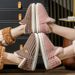 Autumn Winter Cotton Slippers For Women Couples With Heel Cover Warm Non-Slip Indoor Home Furry Plush Outdoor Maternity Cotton Shoes For Men_vogvips.com