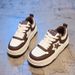 Milad Fashion Lightweight White Sneakers For Women 2025 Spring New Thick Sole Versatile Star Student Casual Shoes_vogvips.com