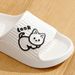 Summer Women Cute Animal EVA Slippers Men Indoor Bathroom Thick Platform Non-Slip Home Sabdals Couples Cat Cartoon Flip_vogvips.com