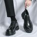 Lacquer Big Toe For Men's Autumn British Style Cowhide Glossy Surface Thick Sole Height Increase Matching Suit Wedding_vogvips.com