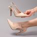 WEIBENA Women's Rhinestone Stiletto Heels Open Back Party Wedding Dress Shoes With Ankle Straps_vogvips.com