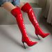 2024 New Over-the-Knee Long Patent Leather Riding Ultra High Heels Fashion Street Style Women's Boots Size 40-48_vogvips.com