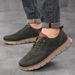 New Lightweight Lace-Up Casual Shoes Breathable Flyknit Men's Large Size Men Loafers_vogvips.com