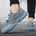 Men's Breathable Mesh Slip-On Sneakers With Rubber Sole For Summer Casual Wear, Lightweight And Comfortable Round Toe Shoes_vogvips.com