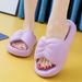 EVA Comfortable Non-Slip Thick-Soled Slippers Women, Suitable For Indoor And Outdoor Wear, With A Soft Feel, Solid_vogvips.com