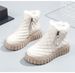 2025 New Style Women's Cotton Boots With Fleece Mid-top Cotton Shoes And Women's Snow Boots_vogvips.com