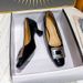 Square Toe High Heels Stiletto 2025 New Spring And Autumn Women's Shoes Red Wedding Shoes Patent Leather Shallow Mouth French Mid-_vogvips.com