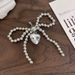 Single DIY Handmade Beaded Bow Lobster Buckle Shoe Buckle Fashionable All Match Shoe Decoration Shoelace Buckle Women_vogvips.com