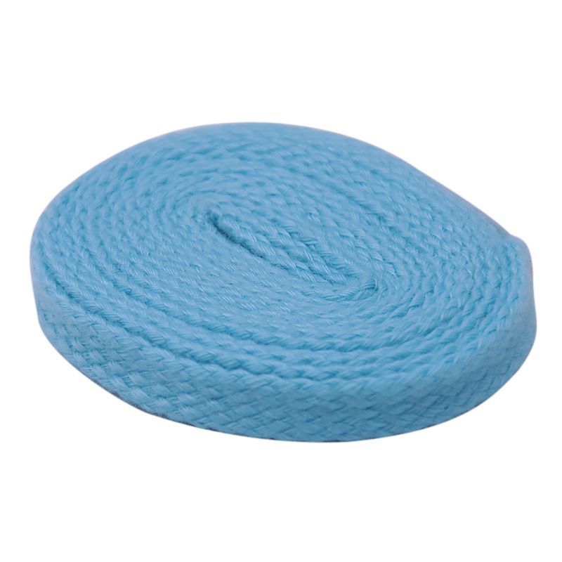 Shoelace 7mm Wide Flat Solid Color Terylene Ribbon Twill Thickened_vogvips.com