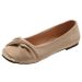 Spring Round Head Flat Bottom Mary Jane Single Shoes Simple Soft Leather One-word Buckle With Versatile Women's Shoes_vogvips.com