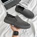 Casual Men's Shoe Set, Suede Leather Flat Bottomed Trendy Board Shoes, Breathable Loafers, 8133_vogvips.com