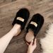 Baotou Women's Autumn Winter Indoor And Outdoor Thick-Soled Warm Plush Maternity Cotton Slippers Women Foam_vogvips.com