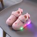 Spring And Autumn Baby For Girls 1-6 Years Old Boys Light-Up Toddler Walking Infant Soft Sole White Shoes Trendy_vogvips.com
