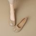 Pig's Trotters Split-toed Shoes Women's Shallow Mouth One-pedal Flat-soled Horseshoe Beanie Shoes Ballet Shoes_vogvips.com