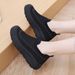 2025 Summer Fashion Versatile Casual Sneakers Breathable Flyknit Mesh Slip-On Lightweight Comfortable Women's Shoes_vogvips.com