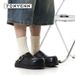 New Summer Slippers For Men And Women In Black Big Head Birken Lazy Style Mules Outdoor Casual Couple Beach Shoes_vogvips.com