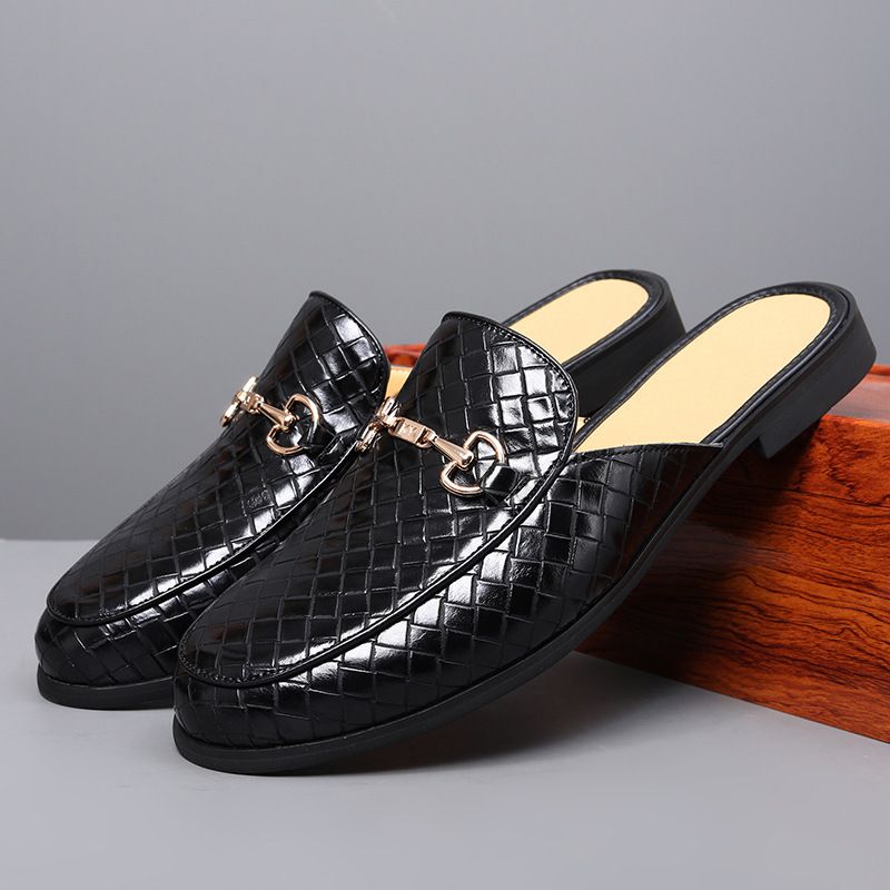 Cross-Border Plus Size European And American Shoes Men's Closed-Toe Slippers Half-Slip Sandals Outdoor Casual Versatile_vogvips.com