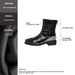 Washed Cowhide Vintage Distressed Leather Chelsea Boots With Hidden Wedge Heel, Round Toe, Slip-On Ankle Boots For Casual And Stylish Outfits_vogvips.com