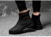 Men's Martin Boots Outdoor, Short Boots Fleece Warm Men's Leather Boots European And American Men's Shoes Military Boots_vogvips.com