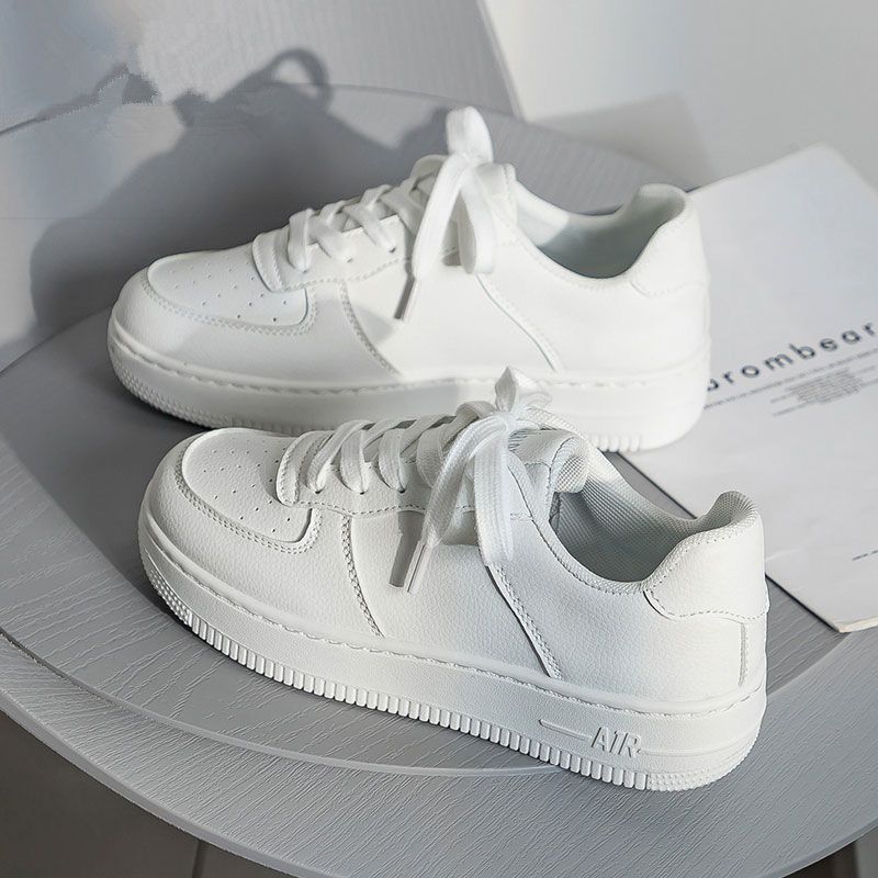 White Sneakers 2024 Spring Autumn New Versatile Niche Ins Trendy Women's Casual Sports Flat Shoes_vogvips.com
