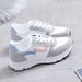 Women's New Spring And Autumn Leather Sneakers, White For Female Students, Korean Style Versatile Flat Casual Shoes,_vogvips.com