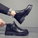 Microfiber Leather Waterproof Outdoor High-quality Casual Martin Boots Chelsea Tooling Leather Shoes Men's Shoes_vogvips.com