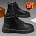 Winter Fleece-Lined High-Top Martin Boots For Men, Trendy Versatile Thick-Soled, Extra-Thick Warm Cotton Shoes, Short Bo_vogvips.com