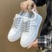 Spring And Autumn New Thick Soled White Women's Board Versatile Sports Single Korean Edition Ins Niche Casual Shoes_vogvips.com