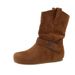 Suede Belt Buckle Wrinkled Denim For Women 2025 Autumn Winter New Versatile Flat Slim Mid-Calf Slouch Boots_vogvips.com