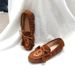 2026 Autumn New Vintage Tassel Loafers For Women, Slip-On Flat With Internal Height Increase, Soft Leather Moccasins,_vogvips.com