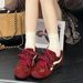 Brown Dezhun Women's 26 New Style Leopard Print Vintage Soft-soled Casual Sports Shoes_vogvips.com