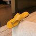 Grape Mom's Style Square Toe Flip Flop Sandals Women's Stylish Summer Suede PU Brown Rubber Sole Shoes_vogvips.com
