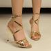 Women's Large Size Open Toe Round Toe Strappy Flat Sandals Fashion Metal Buckle Summer Casual Shoes For European And American Ladies_vogvips.com