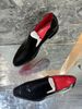 Voyage 2025 Summer Red Sole Men's Leather Business Formal Trendy Casual Pointed Toe Slip-On Hairstylist Shoes_vogvips.com