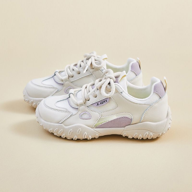 Inner Heightening Shoes Dad Shoes Female Student Sports Leisure Mesh Breathable_vogvips.com
