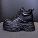 Women's Martin With Hidden Height Increase 8cm, Short Boots For Petite Women, British Style, 2023 Autumn Winter New_vogvips.com