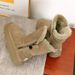 Northeast Snow Boots For Women 2024 New Winter Mid-Calf Leather And Fur Integrated Thick Sole Fleece Lined Thickened_vogvips.com